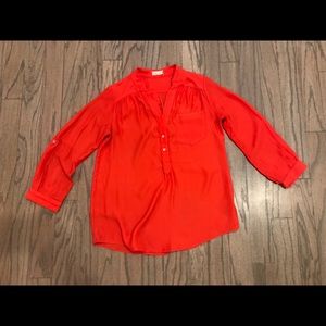 Orange blouse
